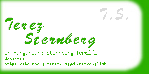 terez sternberg business card